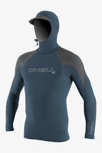O'Neill Premium O'Zone L/S Rash Guard W/Hood Blue/Smoke