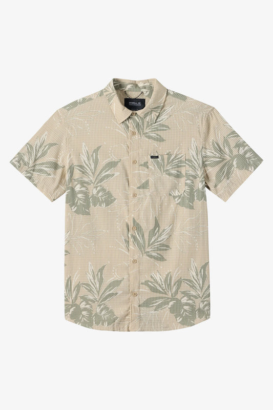 TRVLR Perforated Printed Standard Fit Shirt
