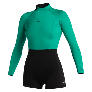 Mystic Womens Lunar 2/2mm Back Zip L/S Spring Suit