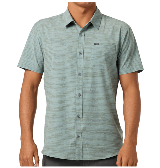 O'NEILL TRVLR UPF TRAVERSE STRIPE STANDARD SS WOVE SHIRT