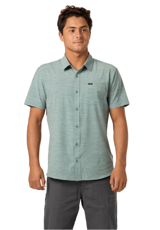 O'NEILL TRVLR UPF TRAVERSE STRIPE STANDARD SS WOVEN SHIRT