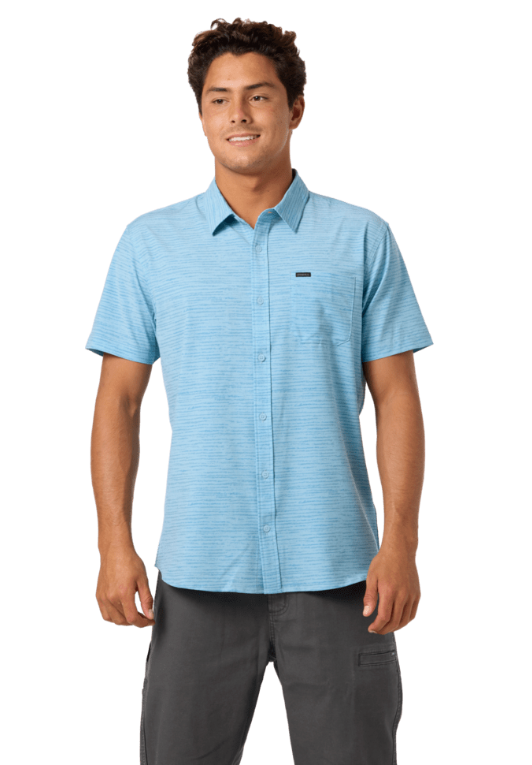 O'NEILL TRVLR UPF TRAVERSE STRIPE STANDARD SS WOVEN SHIRT