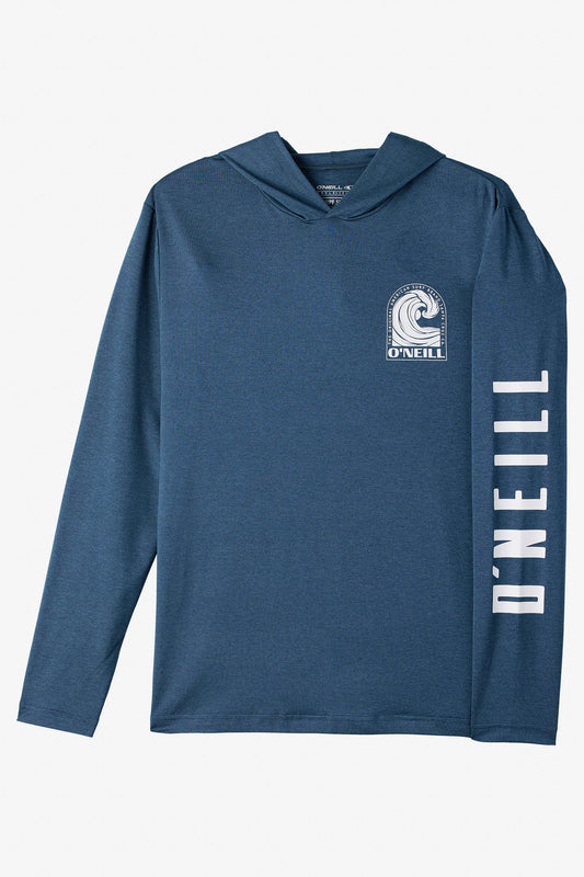 O'Neill TRVLR UPF Hooded L/S - Swell - Navy Heather