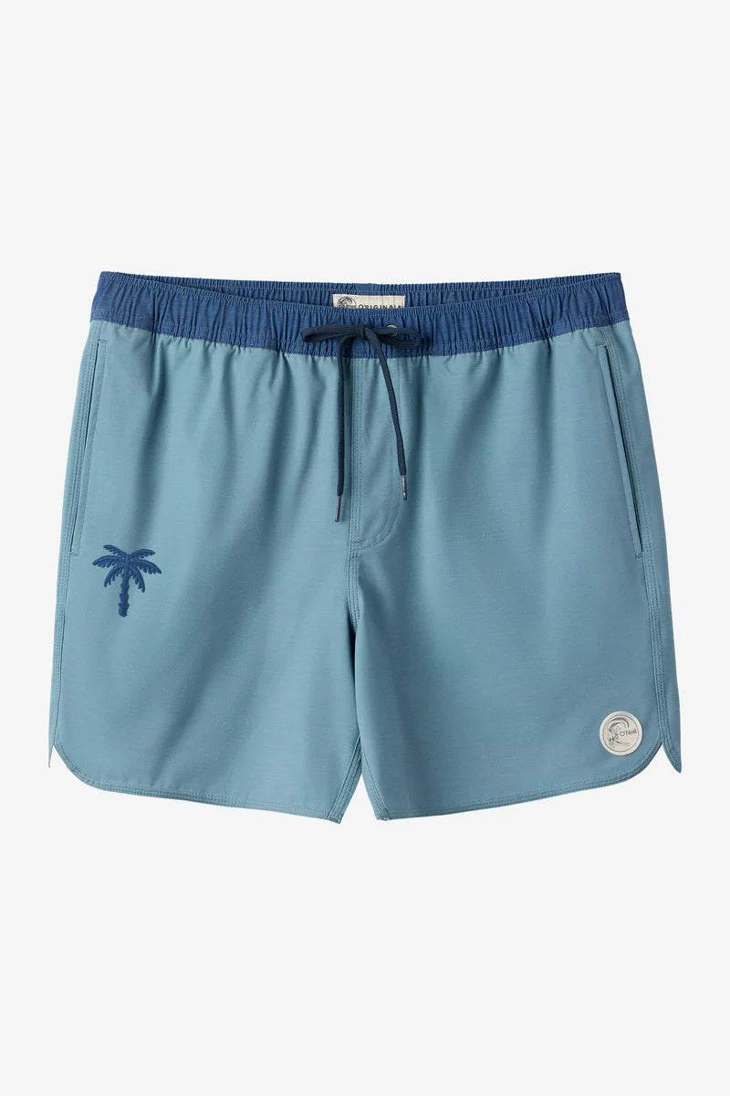 O'Neill O'Riginals Solid Scallop 16" Volley Shorts