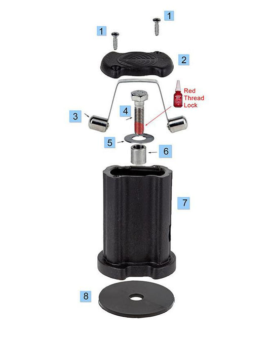 Chinook Base Cup Kit w/ clip & Bolt