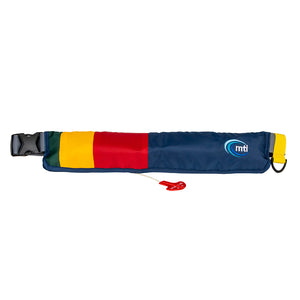 MTI Life Jackets16g Inflatable Belt Pack - Manual- Rasta Stripe