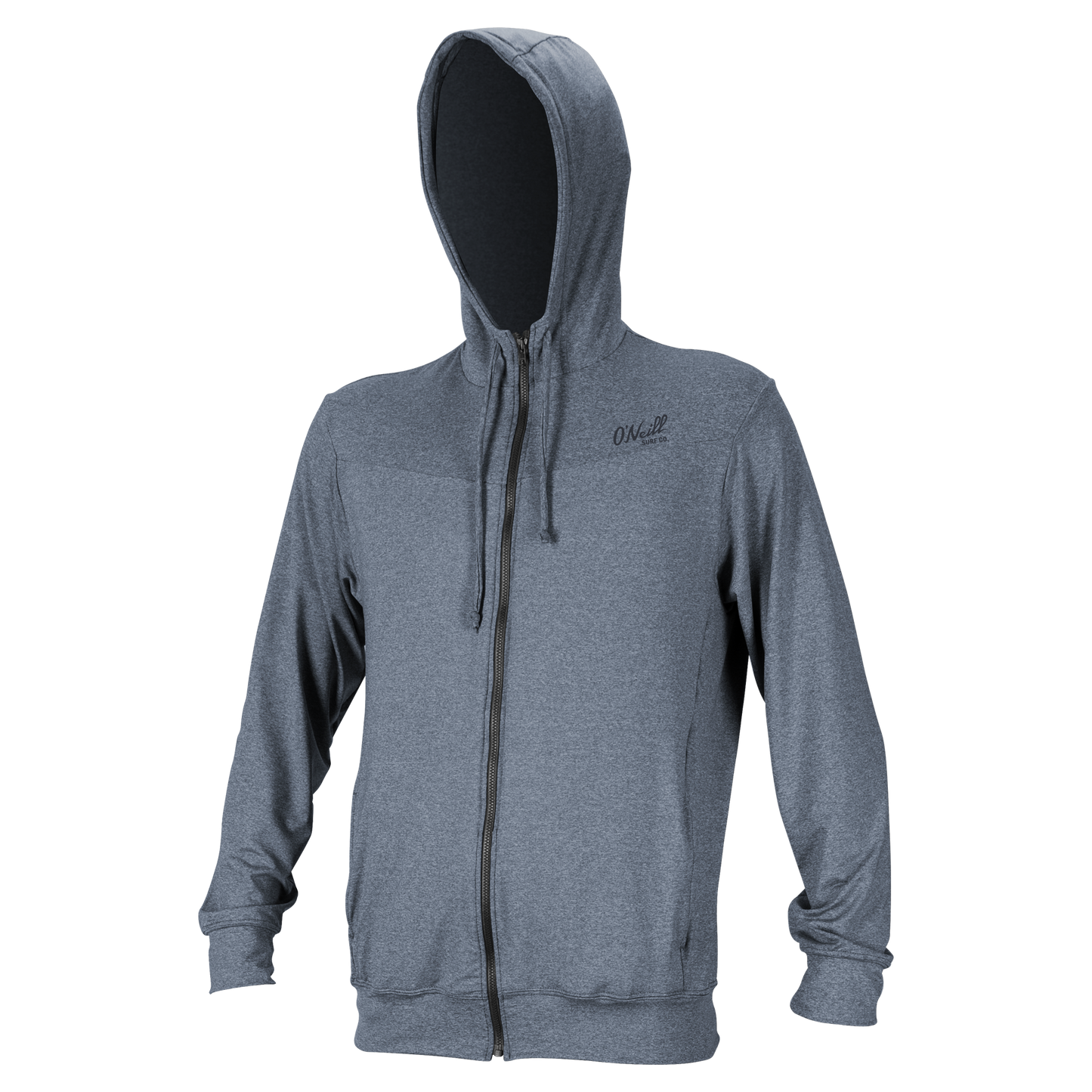O'Neill Blueprint Long Sleeve Full Zip Sun Hoodie - SMOKE