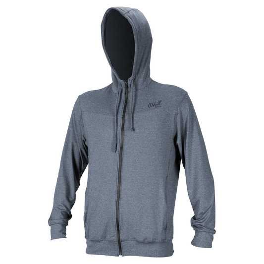 O'Neill Blueprint Long Sleeve Full Zip Sun Hoodie - SMOKE